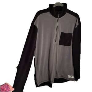 Kavu Black And Gray Men’s Pullover, Long Sleeve Shirt. Size XL